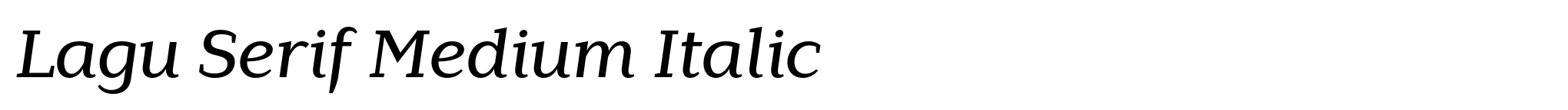 Lagu Serif Medium Italic image